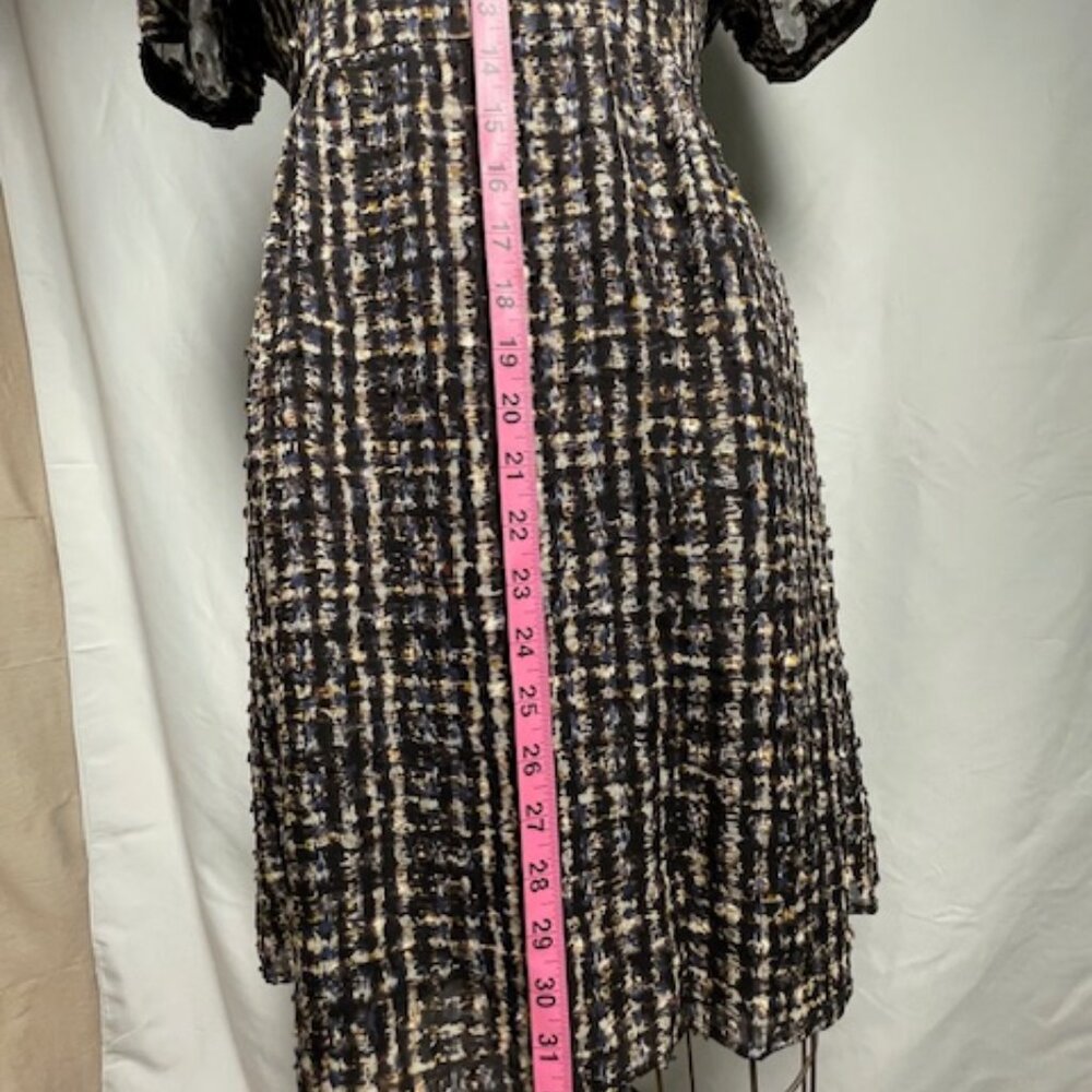 Classic Silk Patterned Dress - image 6